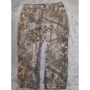 Realtree 38x28 Mens Camo Outdoor Hunting Casual Trousers Altered Jeans Pants